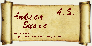 Ankica Šušić vizit kartica